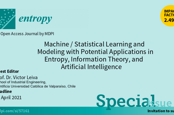 Call for papers on «Machine/Statistical Learning and Modeling» in journal «Entropy» (JCR impact factor: 2.494)