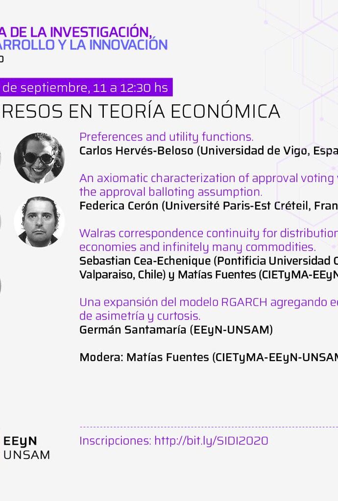 Profesor de la EII expone en Semana de la Investigación de la Universidad Nacional de San Martín, Argentina
