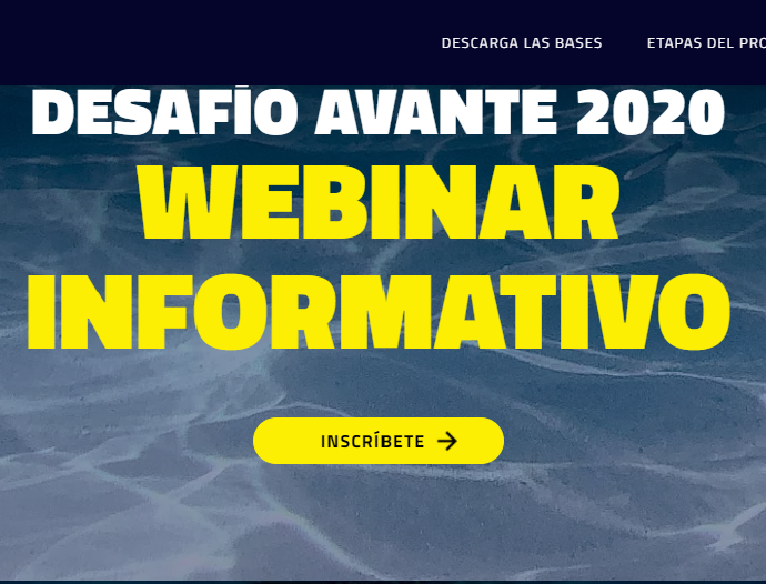 Invitación Webinar Informativo: Desafío Avante 2020