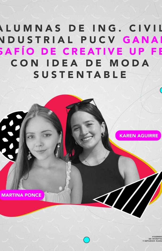 Estudiantes de Ingeniería Civil Industrial PUCV ganan desafío de Creative Up Fest con idea de moda sustentable