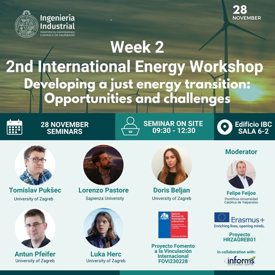 Segunda Jornada Internacional Developing a Just Energy Transition: Opportunities and Challenges